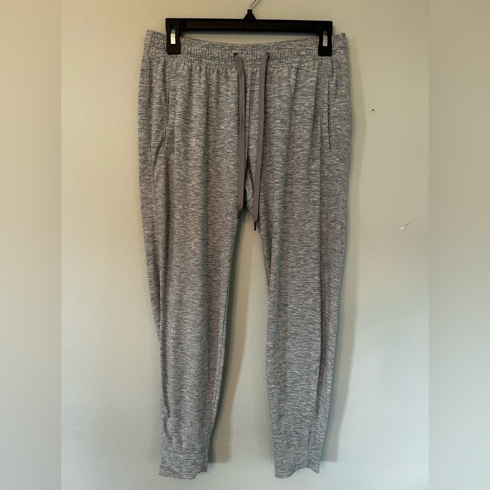 Never Not Hustling Joggers Pants Womens Breathe On Small Athletic Heathered Gray